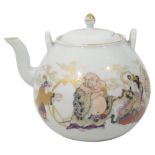 A 19th century Japanese porcelain teapot,