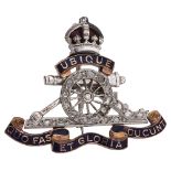 An enamel and diamond-set military brooch for the Royal Artillery