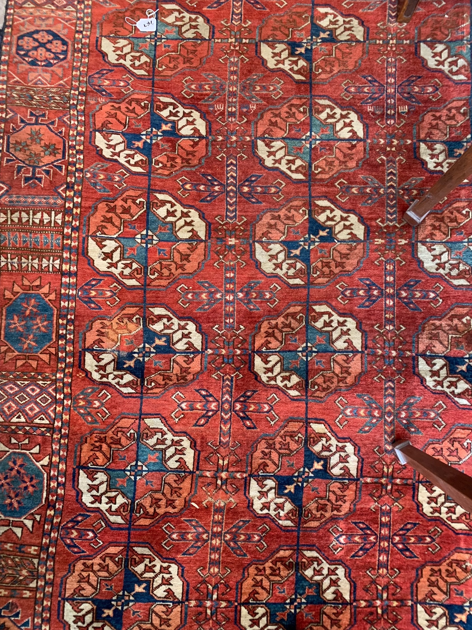 A Tekke Bokhara carpet, Turkmenistan - Image 4 of 7