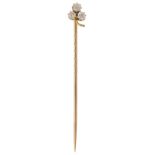 A 19th century diamond stick pin