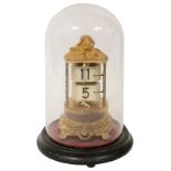 An American Art Nouveau design gilt brass Plato clock