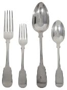 Quantity of silver flatware