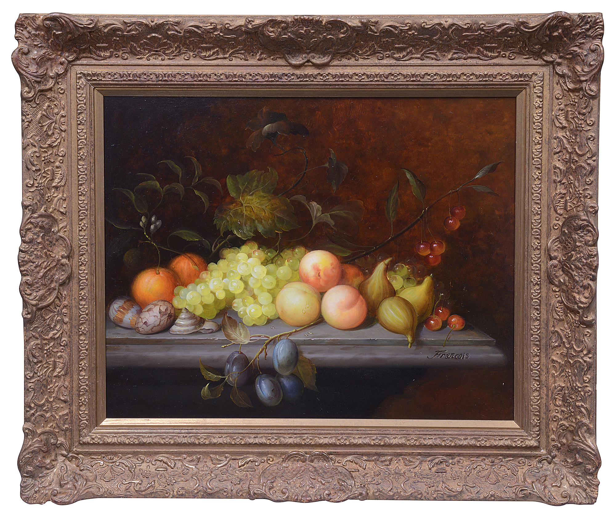 Francois a pair of still life paintings - Image 2 of 2