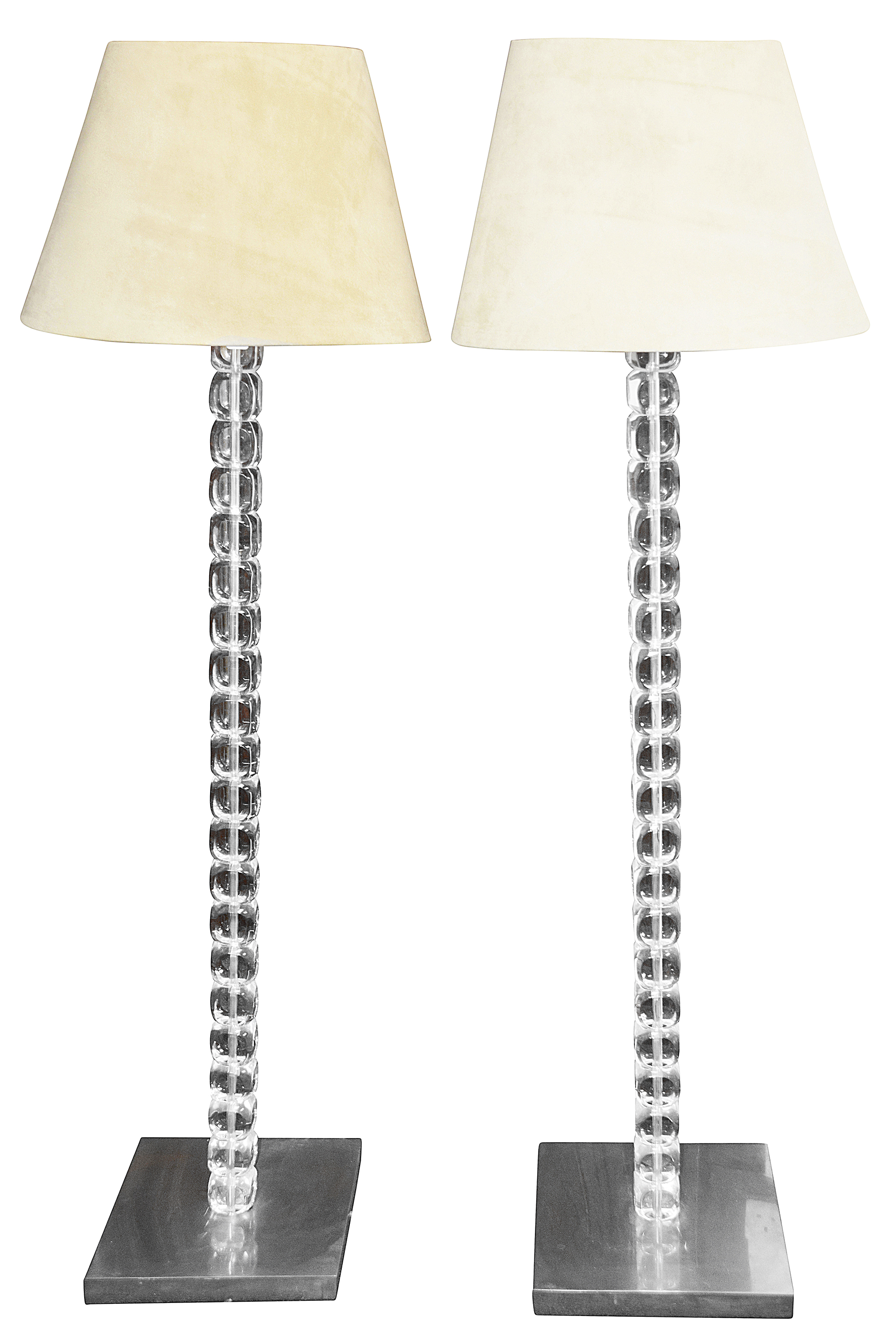 A pair of modern Porta Romana floor lamps