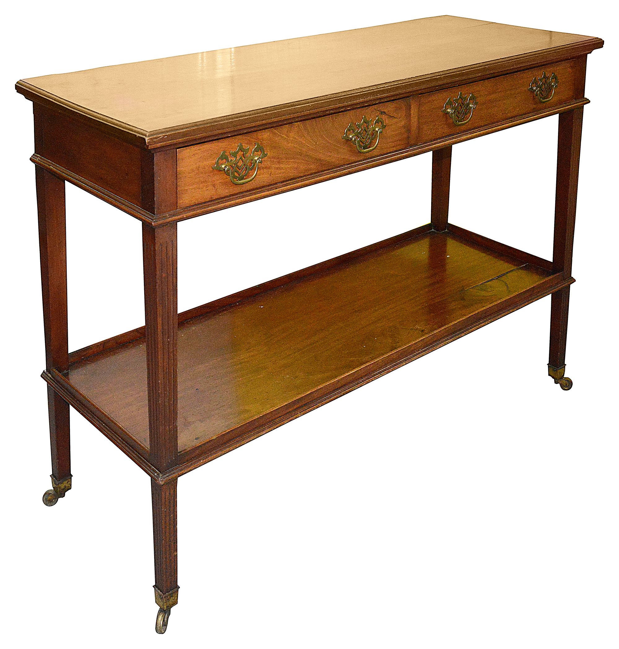 A George III mahogany serving table - Image 2 of 2