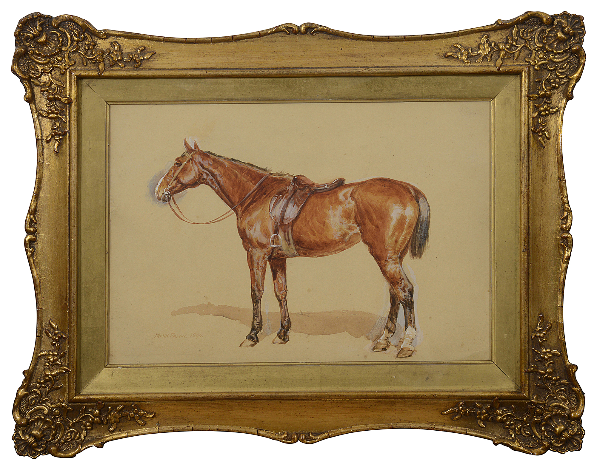 Frank Paton (British, 1855-1909) - Study of a Chestnut Horse