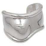 A silver bone cuff bangle by Elsa Peretti for Tiffany