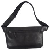 A Prada black leather belt bag