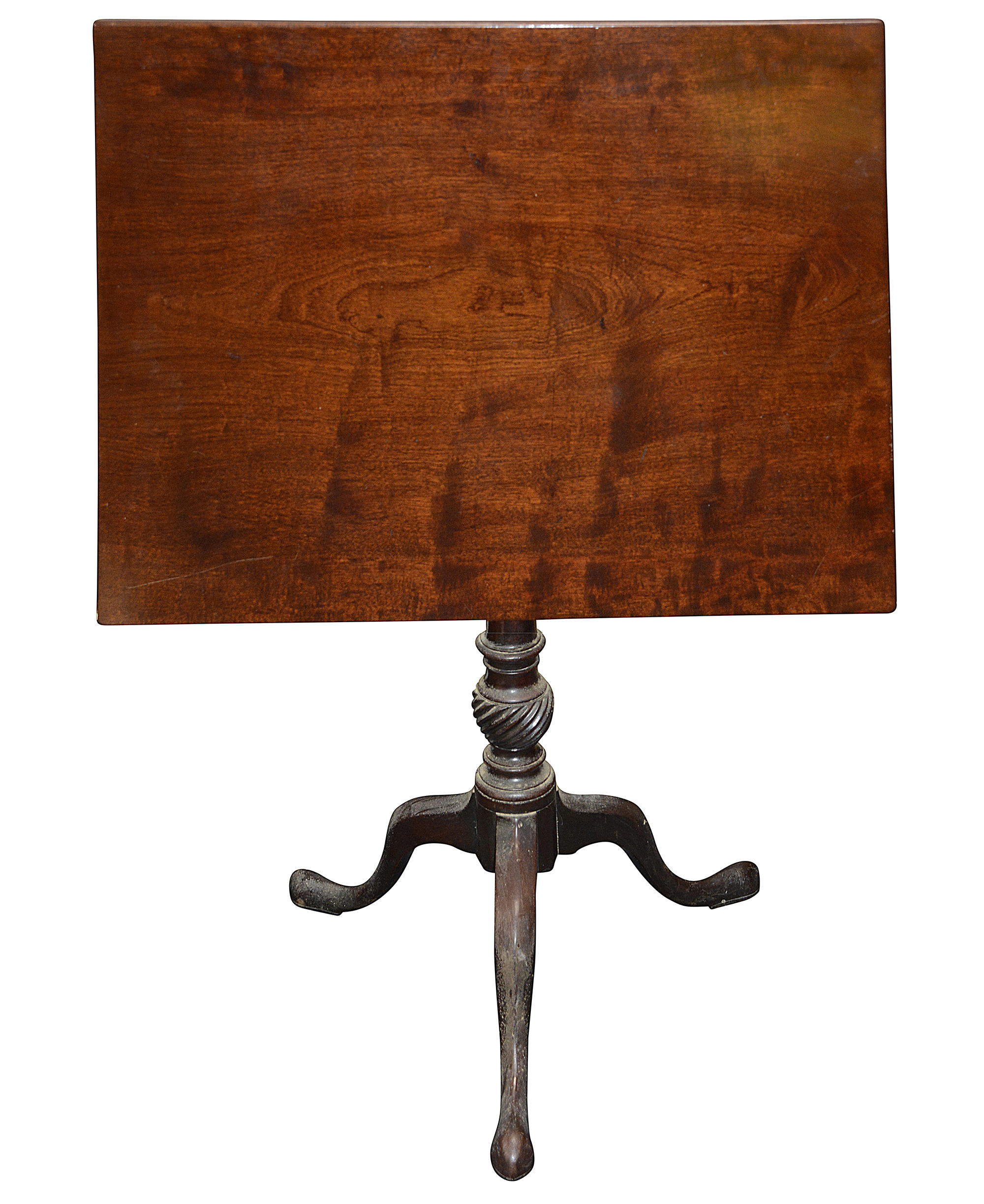 A George III mahogany tripod occasional table - Image 2 of 2