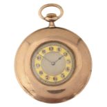 A 9ct gold open faced pocket watch