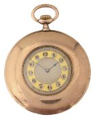 A 9ct gold open faced pocket watch