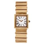 A Chanel 18K gold cased lady's wristwatch