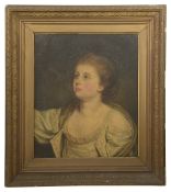 After Jean-Baptiste Greuze (1725-1805) 'Portrait of a Girl Looking Up',