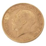 A George V full sovereign dated 1913