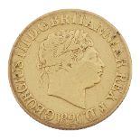 A George III gold full sovereign, 1820