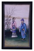 19th century Chinese export pith painting