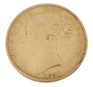 A Victoria gold full sovereign, 1854