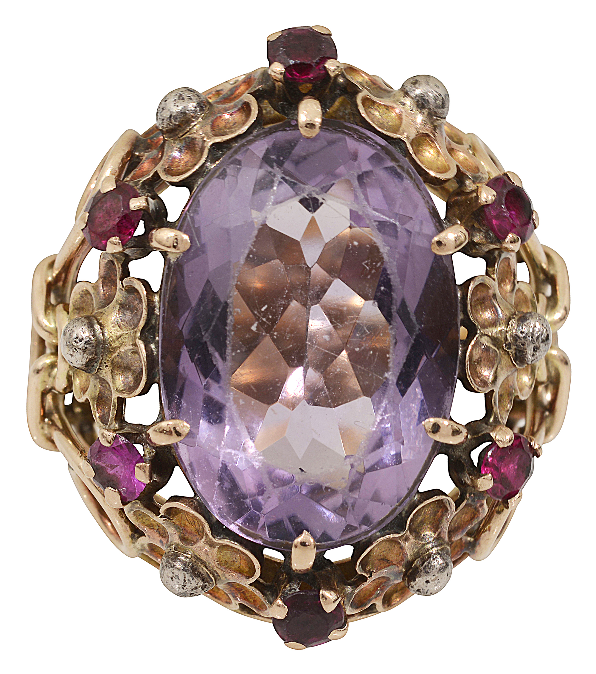 A Continental amethyst ring - Image 3 of 4
