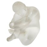 A Lalique frosted glass figure