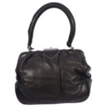 A Prada leather frame handbag