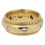 An 18ct yellow gold diamond-set ring by Theo Fennell
