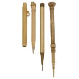 A Victorian 18ct gold Samson Mordan & Co. propelling pencil