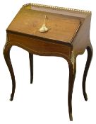 A late 19th century French Louis XVI style bureau de dame