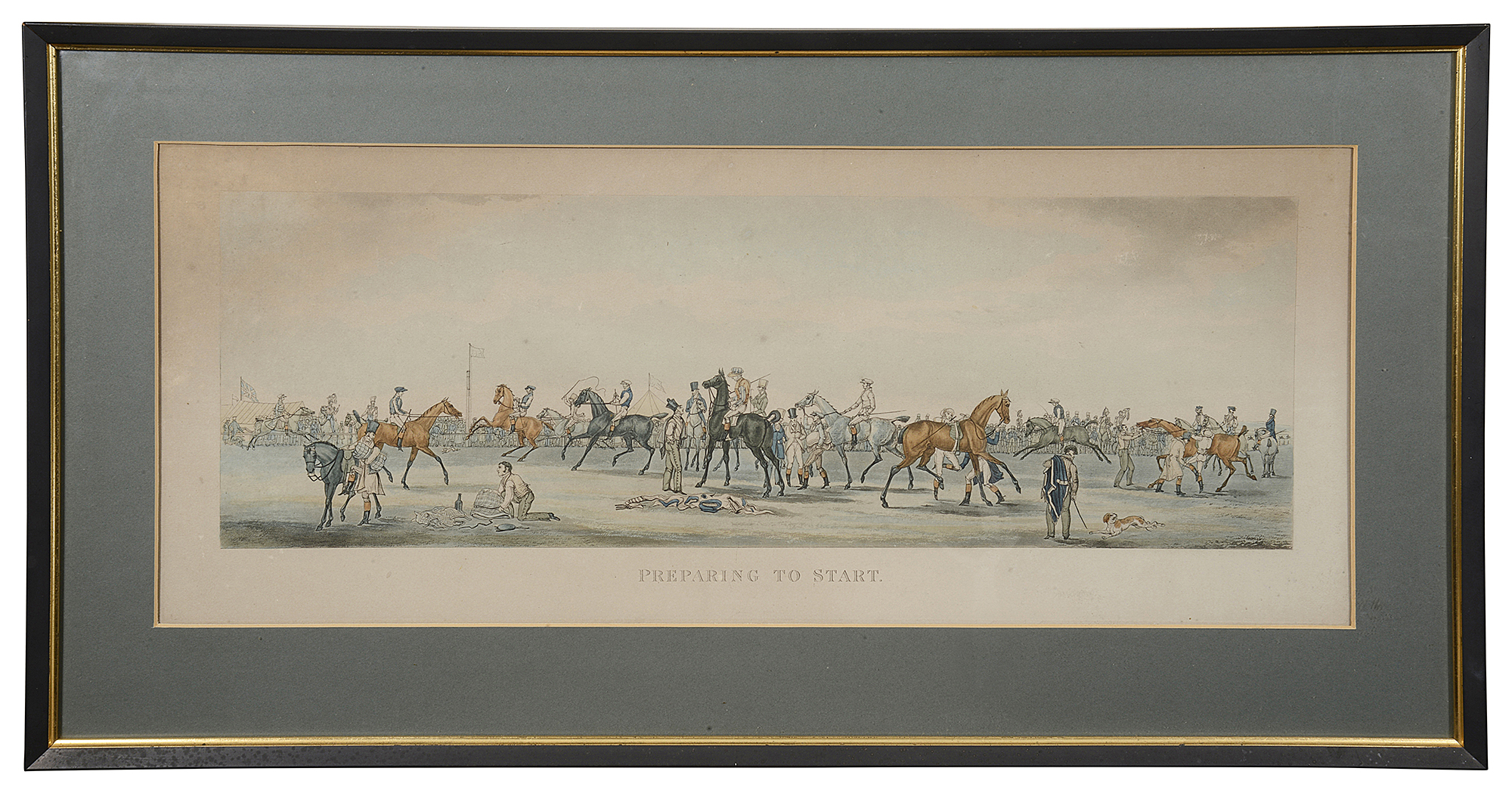 After Henry Thomas Alken: A set of four 19th century racing aquatints