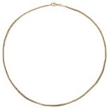 A 9ct yellow gold foxtail link chain necklace