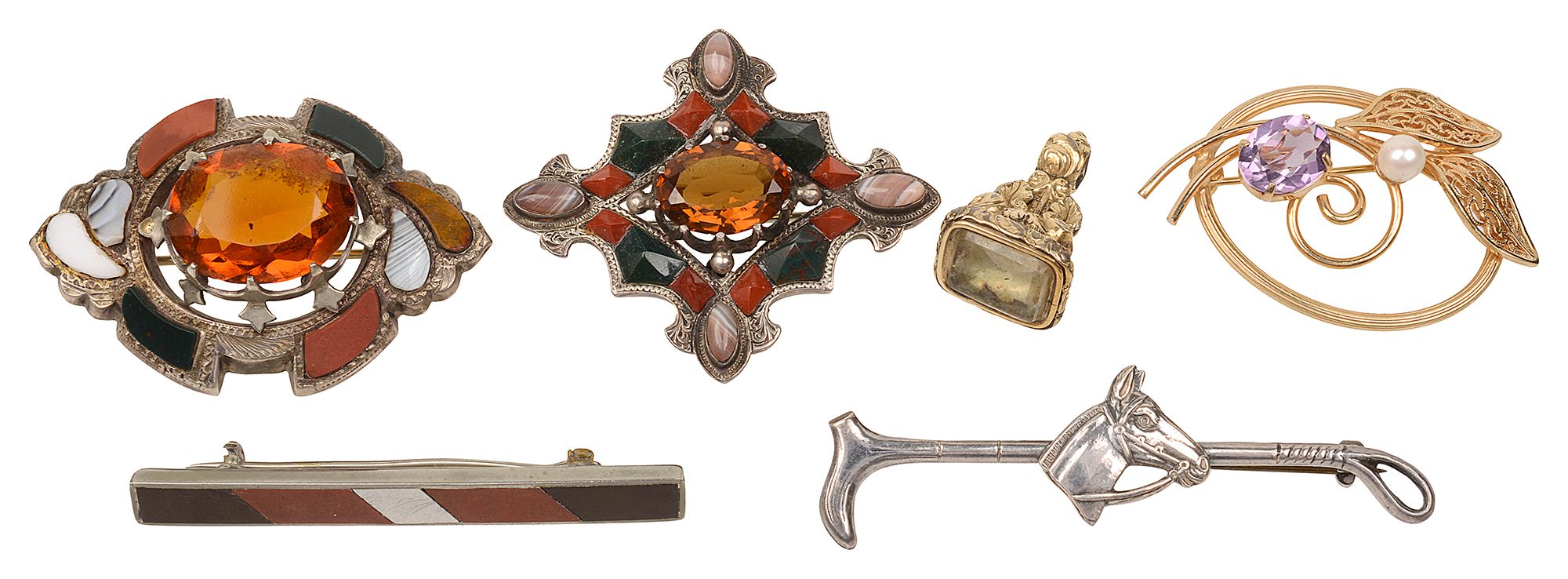 A small group of Victorian and later jewellery