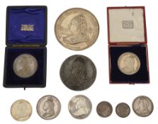 Victoria 1897 Diamond Jubilee Commemorative Silver medals
