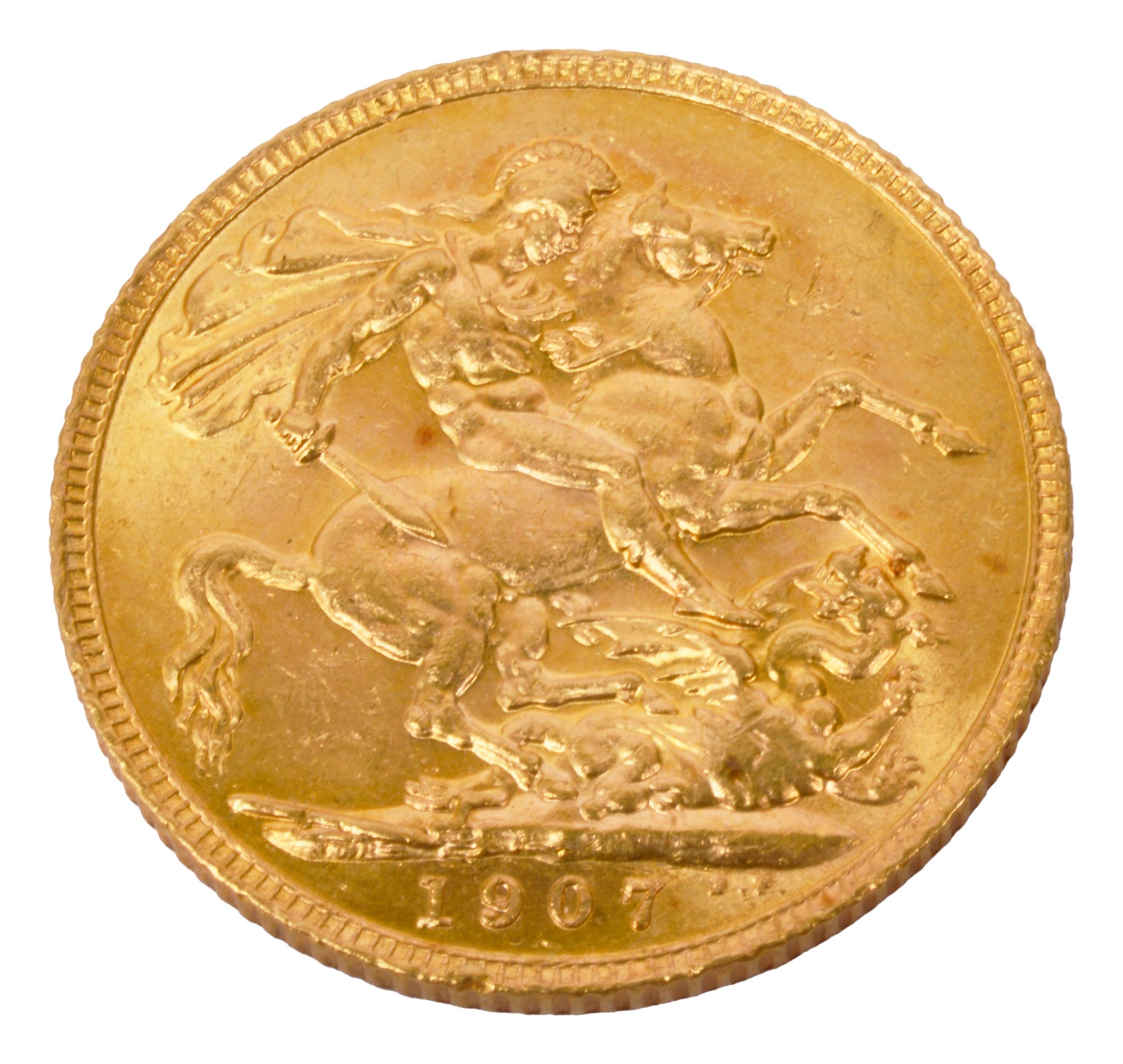 Edward VII gold full sovereign, 1907 - Image 2 of 2