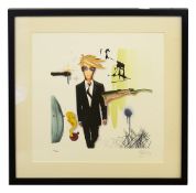 David Bowie and Rex Ray 'Reaity' signed limited edition print