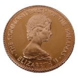 Queen Elizabeth II The Commonwealth of the Bahamas 1973 Fifty Dollars commemorative gold proof coin