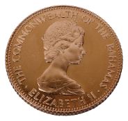 Queen Elizabeth II The Commonwealth of the Bahamas 1973 Fifty Dollars commemorative gold proof coin