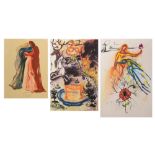 After Salvadore Dali (Spanish, 1904 - 1989) Three prints