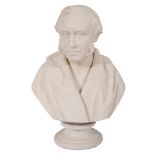 A 19th century Copeland parian bust of James Syme after William Brodie R.SA