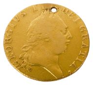 A George III 1790 gold spade guinea