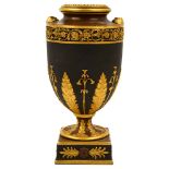 A 19th century Wedgwood black basalt vase