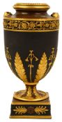 A 19th century Wedgwood black basalt vase