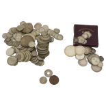 A collection of mostly British silver coins pre and post 1920.