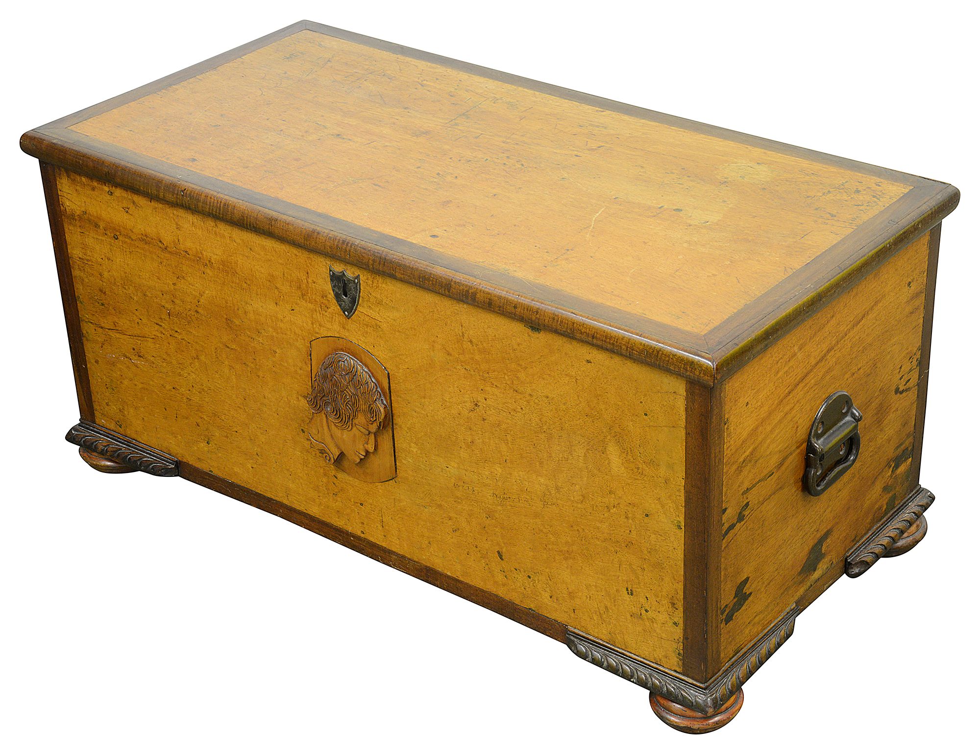 An early 19th century Colonial Anglo-Indian hardwood blanket chest - Image 2 of 2