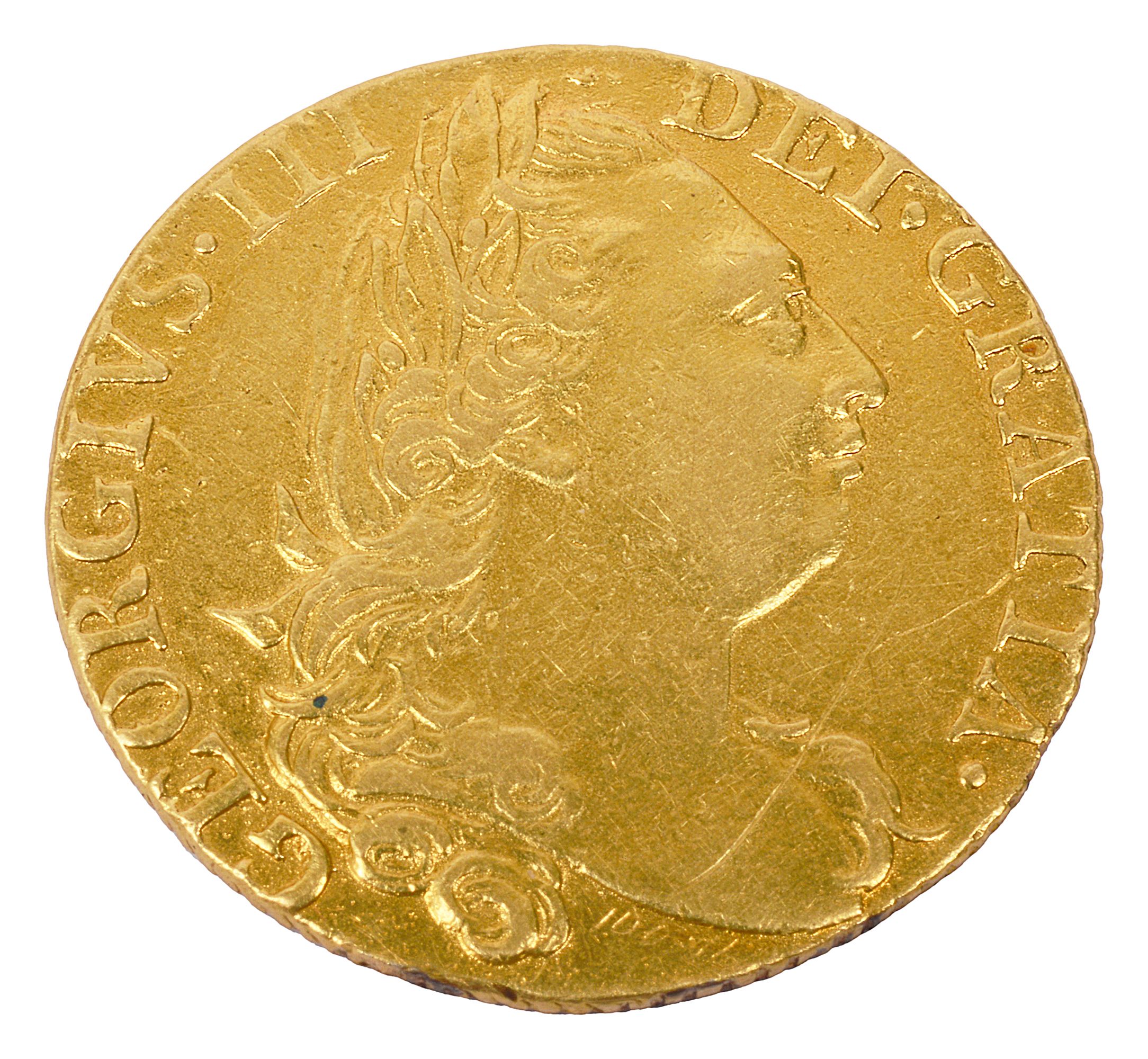 A George III guinea, 1776