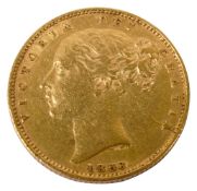Victoria gold full sovereign, 1853