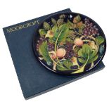 A Moorcroft 'Queens Choice' pattern charger