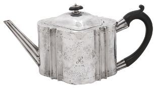 A George III provincial silver teapot