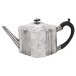 A George III provincial silver teapot