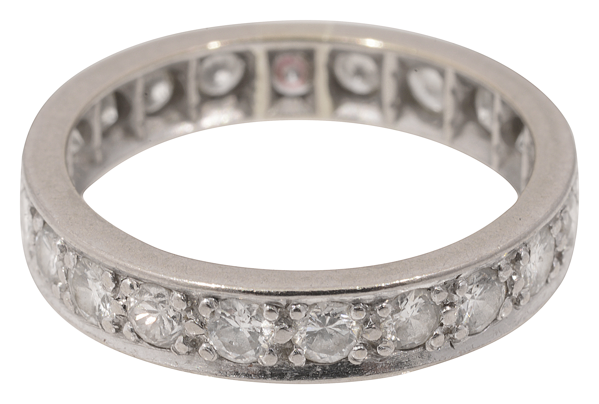 A diamond-set eternity ring