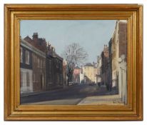 Julian Barrow (1939-2013) 'Cheyne Row, Chelsea, London', oil on canvas