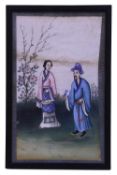 19th century Chinese export pith painting